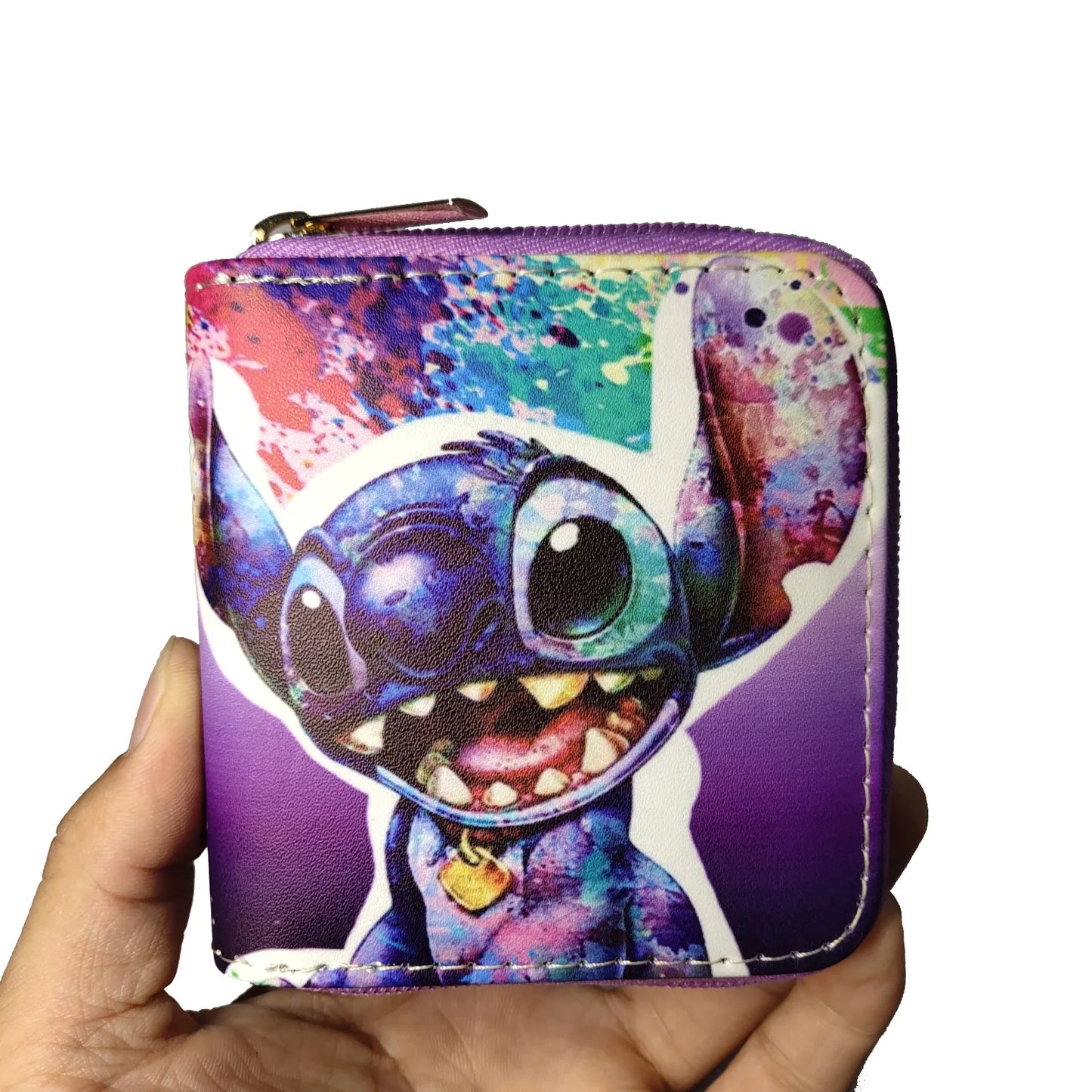 Porte-monnaie Stitch Disney - Compact et Pratique (10x10 cm)