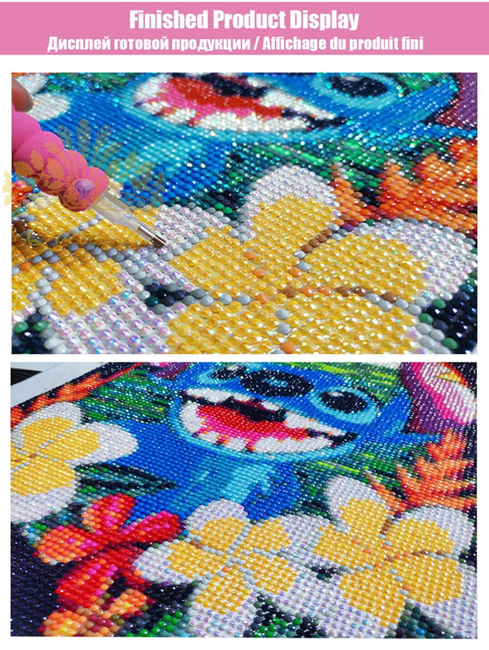 Tableau Diamanté Pokémon Fantominus Evolution