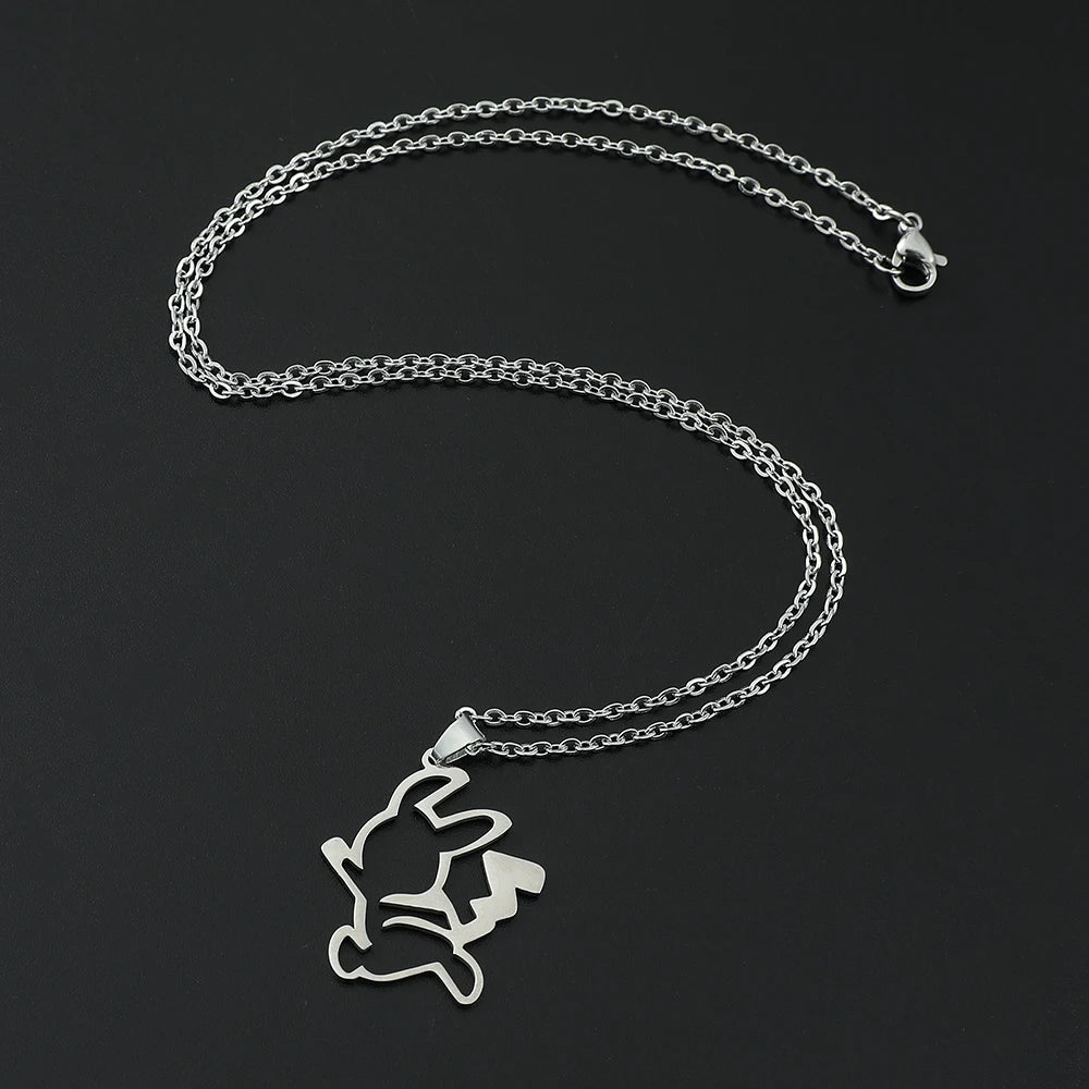Collier Pikachu – Pendentif en Acier Inoxydable