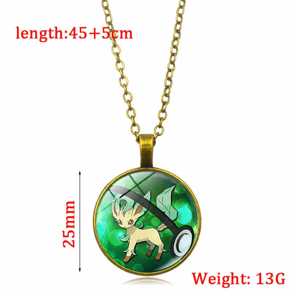 Collier Pokémon avec pendentif en verre – ✨ stock TRÈS limité