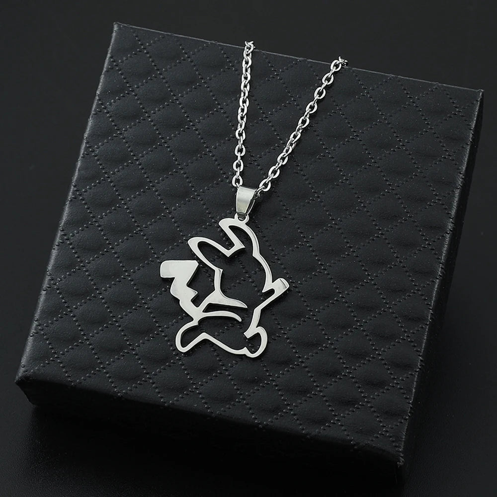 Collier Pikachu – Pendentif en Acier Inoxydable
