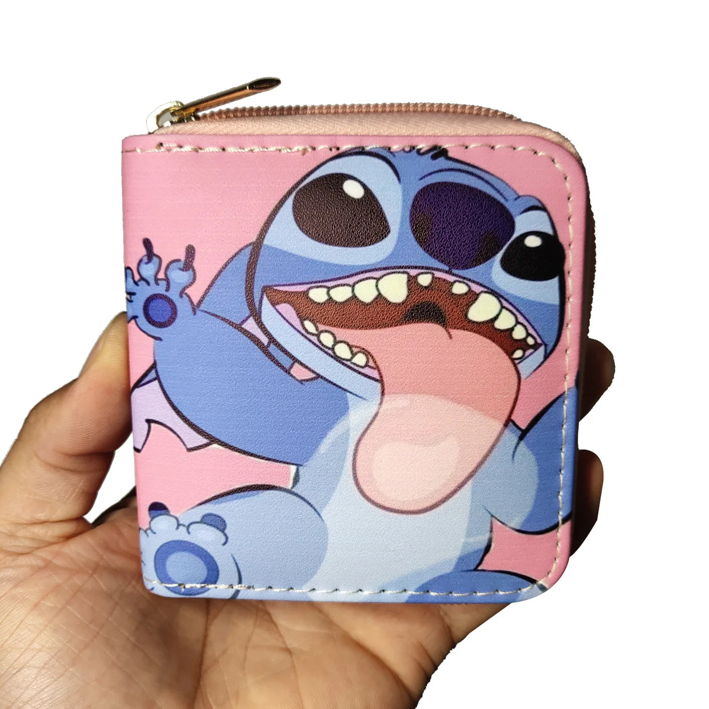Porte-monnaie Stitch Disney - Compact et Pratique (10x10 cm)