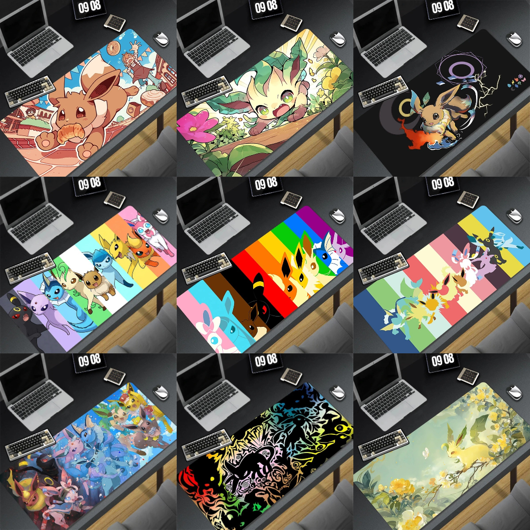 Tapis de souris XXL Pokémon Évolitions – Evoli & ses évolutions en version gaming ! ⚡🔥❄️🌿