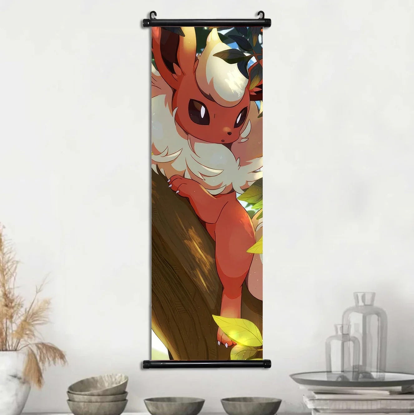 Affiches Pokémon Évolutions d’Évoli – Toile Murale en Tissu Canvas