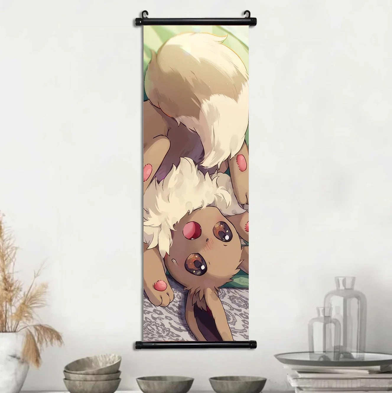 Affiches Pokémon Évolutions d’Évoli – Toile Murale en Tissu Canvas