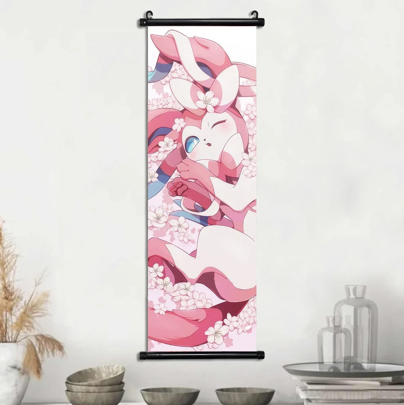 Affiches Pokémon Évolutions d’Évoli – Toile Murale en Tissu Canvas