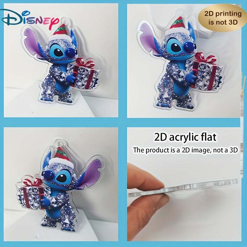 Lot 2 Décoration de Noël Stitch avec Cadeau – Ornement Festif à Suspendre