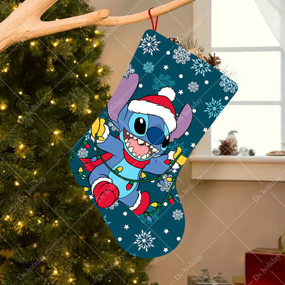 Chaussette de Noël Stitch Sapin ou guirlande 