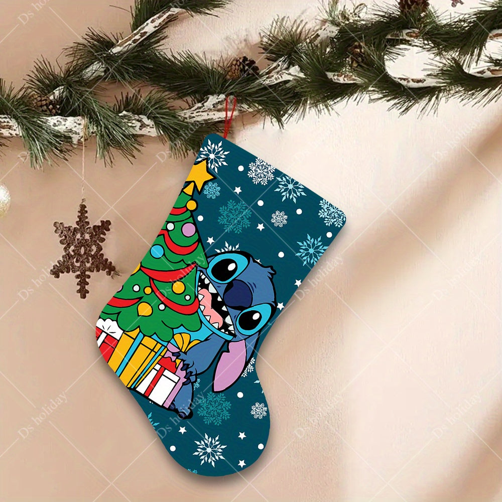 Chaussette de Noël Stitch Sapin ou guirlande 