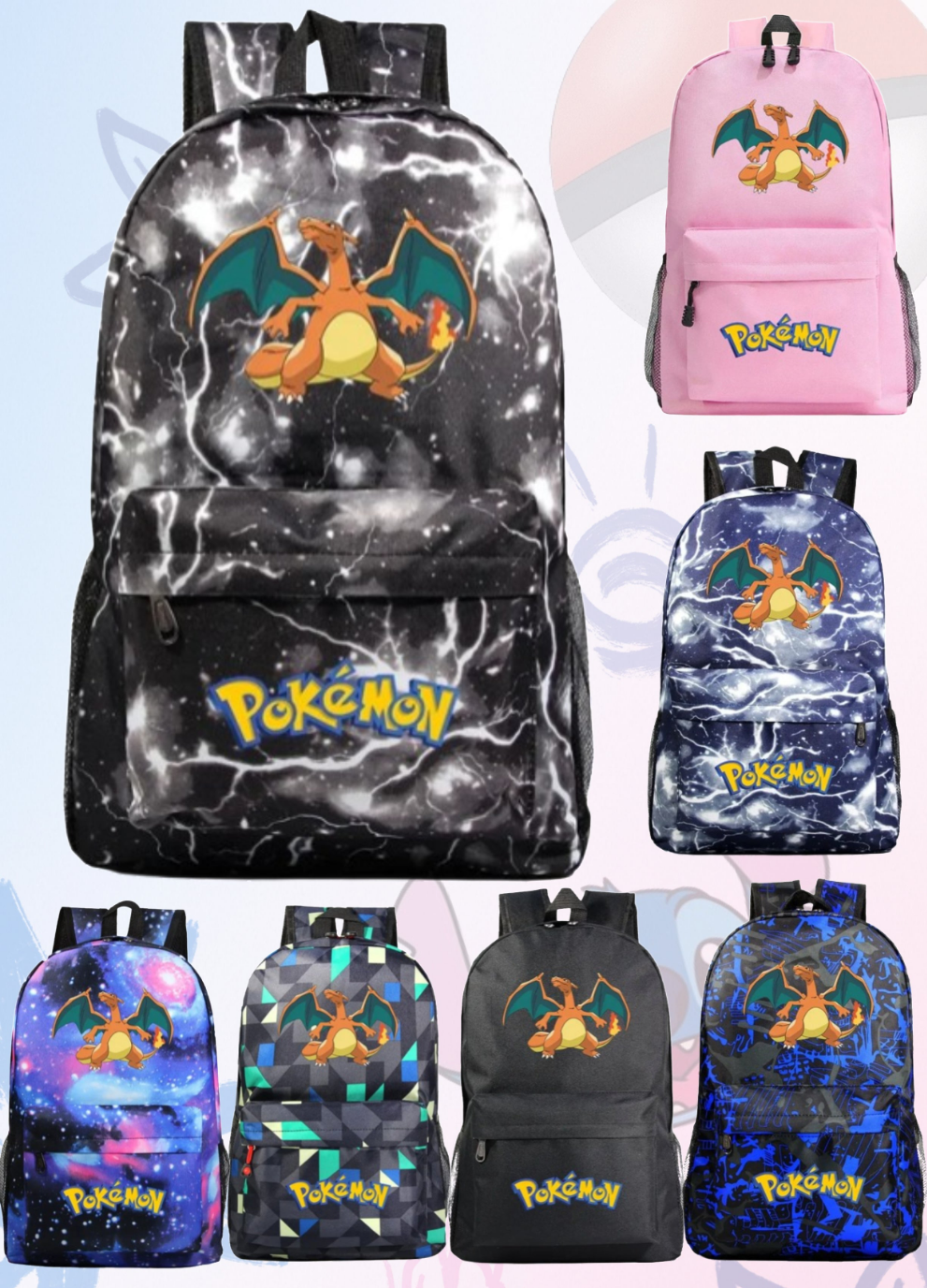 Sac à dos Pokémon Dracaufeu – Pour enfants et ados