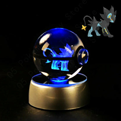 Boule de Cristal Pokémon 3D au choix