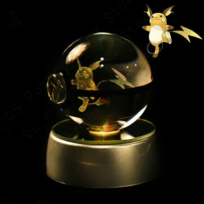 Boule de Cristal Pokémon 3D au choix