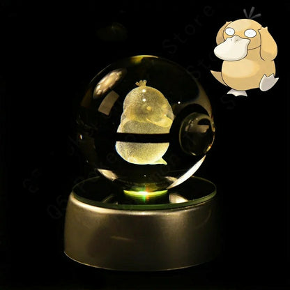 Boule de Cristal Pokémon 3D au choix