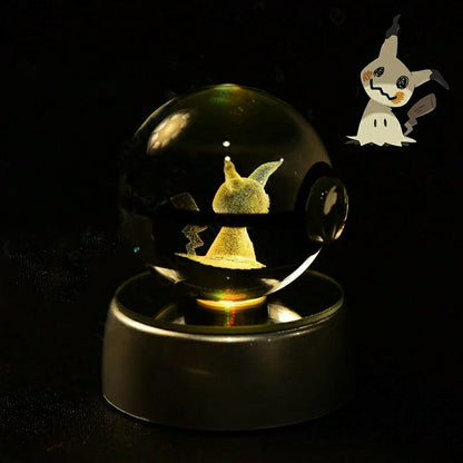 Boule de Cristal Pokémon 3D au choix
