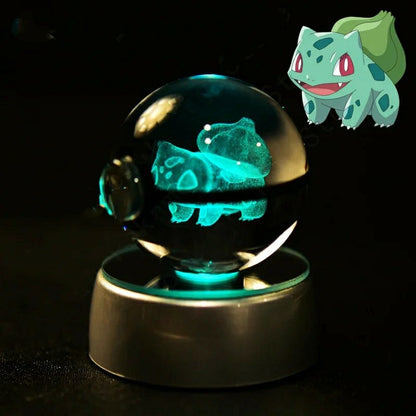 Boule de Cristal Pokémon 3D au choix