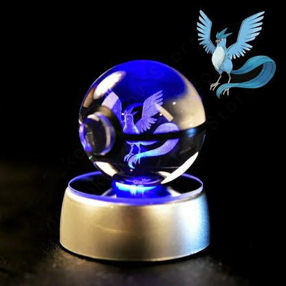 Boule de Cristal Pokémon 3D au choix