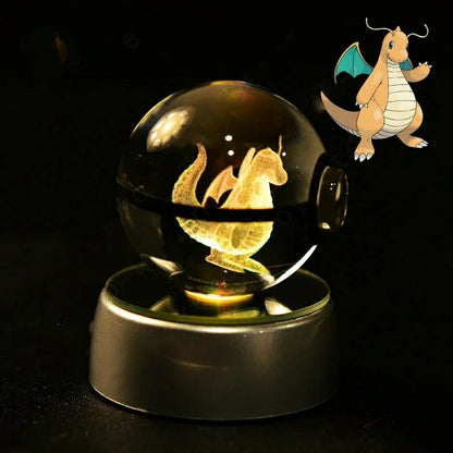 Boule de Cristal Pokémon 3D au choix