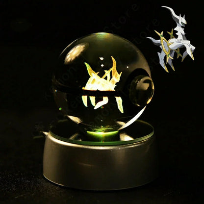 Boule de Cristal Pokémon 3D au choix