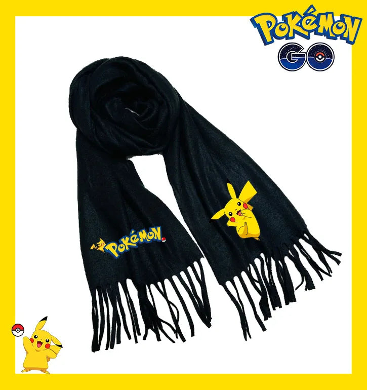 Écharpe Pokémon – Modèles Pikachu, Évoli, Rondoudou, Dracaufeu…