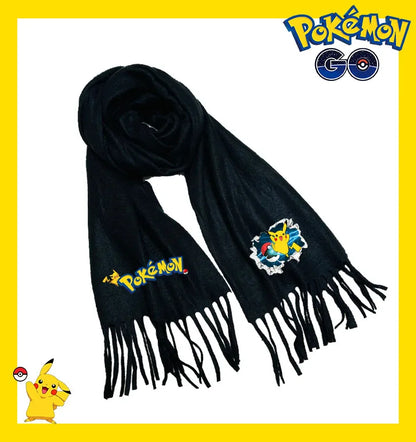 Écharpe Pokémon – Modèles Pikachu, Évoli, Rondoudou, Dracaufeu…