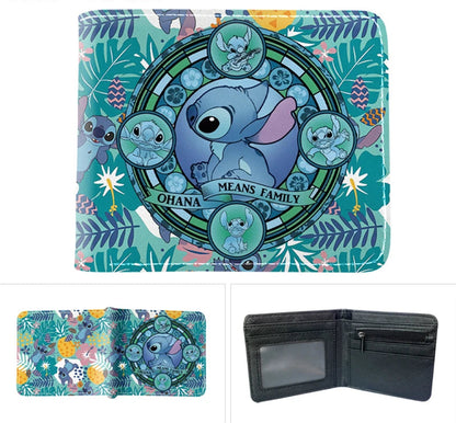 Portefeuille Stitch – Compact en Cuir PU (11,5 × 9,5 cm)