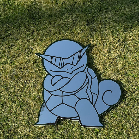 Miroir Mural Pokémon Décoratif – Design 3D Carapuce