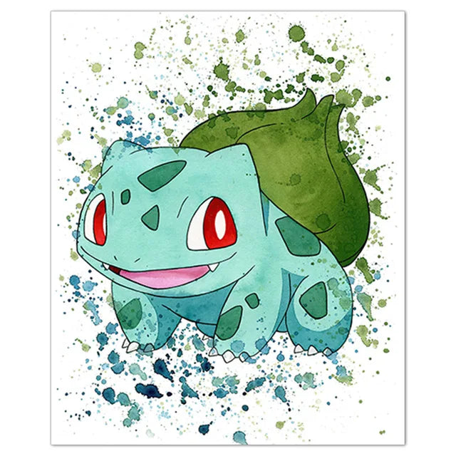 Poster Pokémon Bulbizarre – Affiche Murale Déco Chambre & Gaming