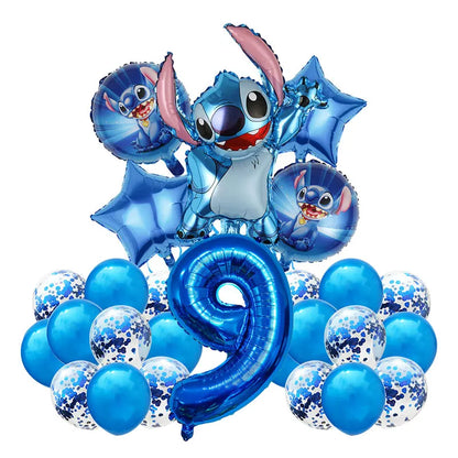Number Balloon Kit from 2 to 12 - Pack of 26 Balloons including 7 Heliums