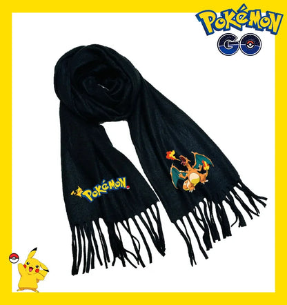 Écharpe Pokémon – Modèles Pikachu, Évoli, Rondoudou, Dracaufeu…