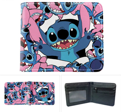 Portefeuille Stitch – Compact en Cuir PU (11,5 × 9,5 cm)