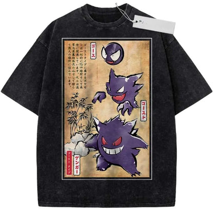 T-Shirt Pokémon Ectoplasma – Imprimé Graphique