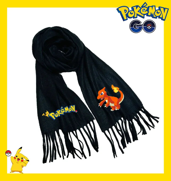Écharpe Pokémon – Modèles Pikachu, Évoli, Rondoudou, Dracaufeu…