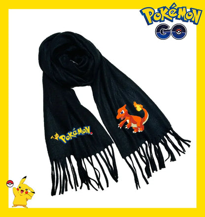 Écharpe Pokémon – Modèles Pikachu, Évoli, Rondoudou, Dracaufeu…