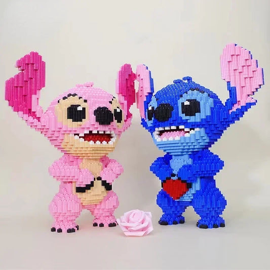 Figurine Stitch & Angel à construire – 33 cm – 3300 pièces