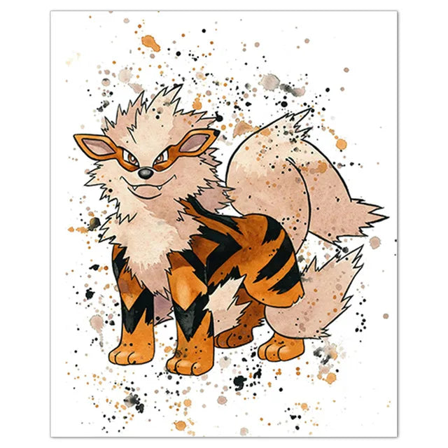 Poster Pokémon Arcanin – Affiche Murale Déco Chambre & Gaming