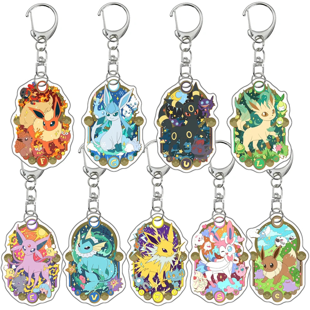 Porte-clés Pokémon (Evoli et ses évolutions)
