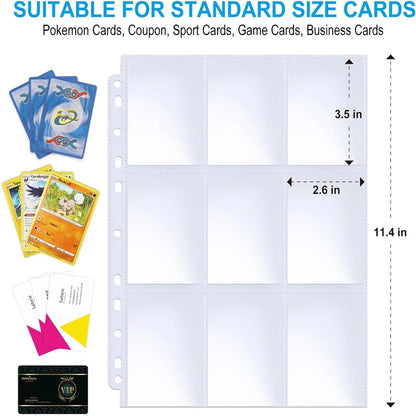 Pochettes de Rangement pour Cartes Pokémon, Baseball et Jeux de Cartes à Collectionner – 450 Cartes Capacité