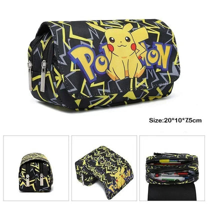 Trousse Pokémon – Design animé, multi-rangements