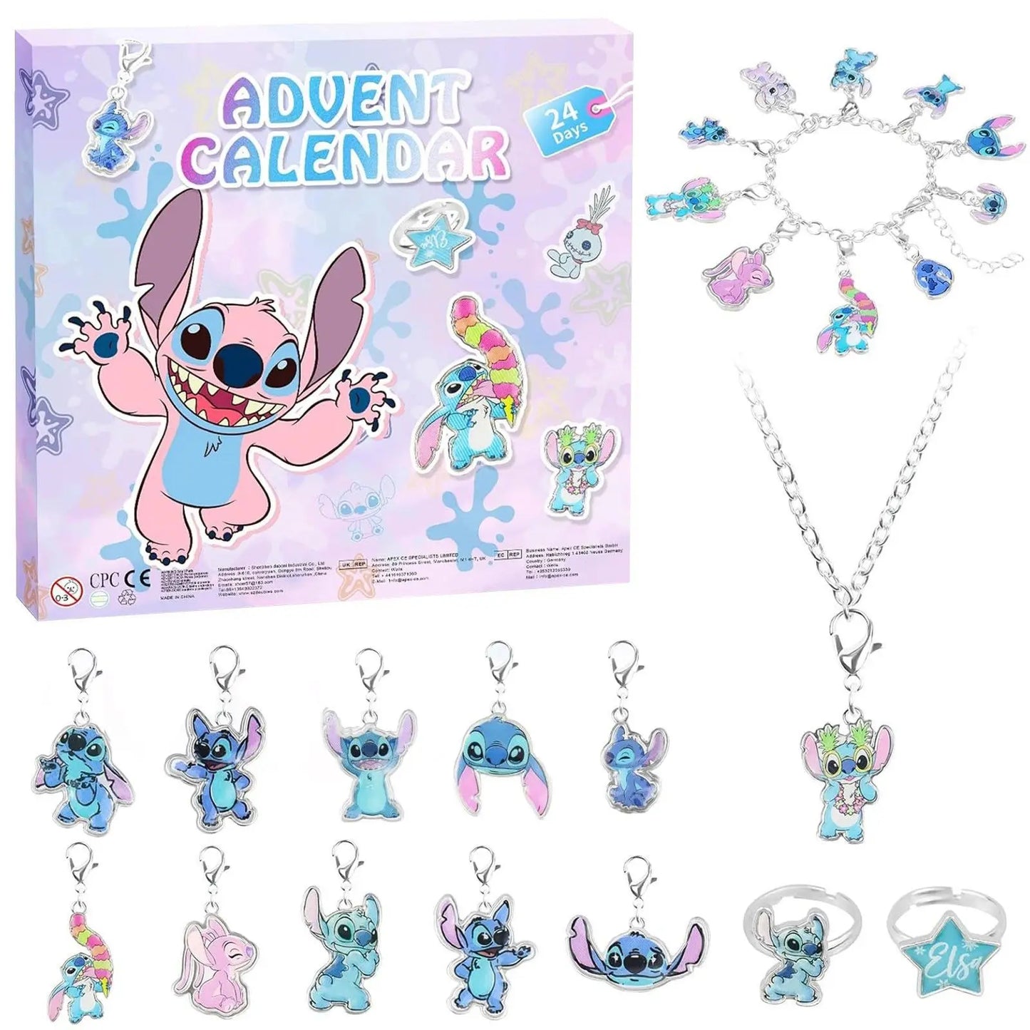 Calendrier de l'Avent Stitch – 24 Surprises Bijoux & Accessoires