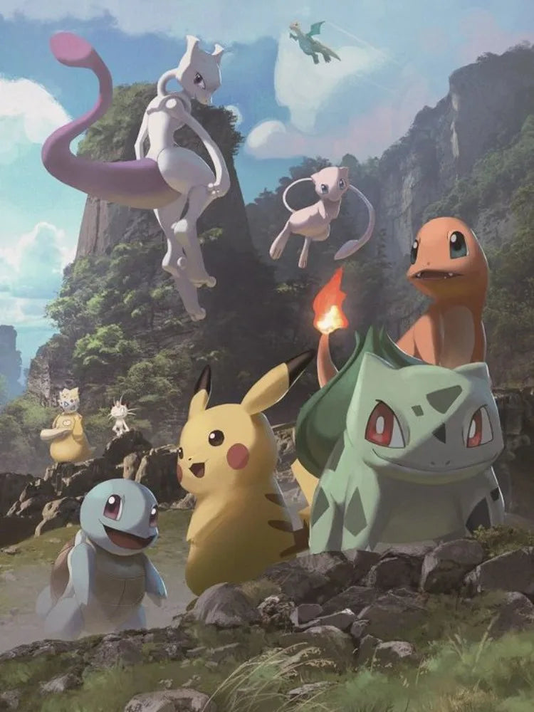 Diamond Painting Pokémon 1ere generations – Diamants Ronds à Réaliser Soi-Même