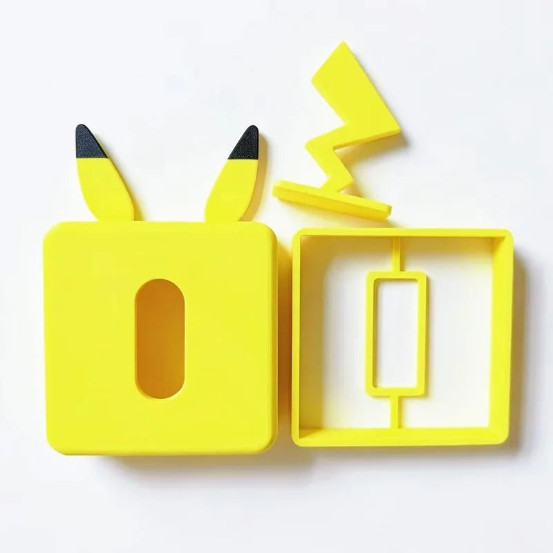 Cache-Interrupteur Pokémon Pikachu 3D – Support Mural Décoratif & Interactif