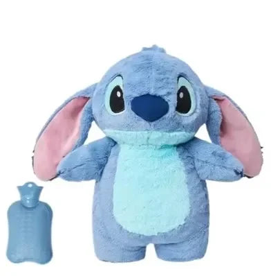 Stitch and Angel Hot Water Bottle - Portable Heating Plush