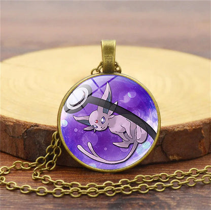 Collier Pokémon avec pendentif en verre – ✨ stock TRÈS limité