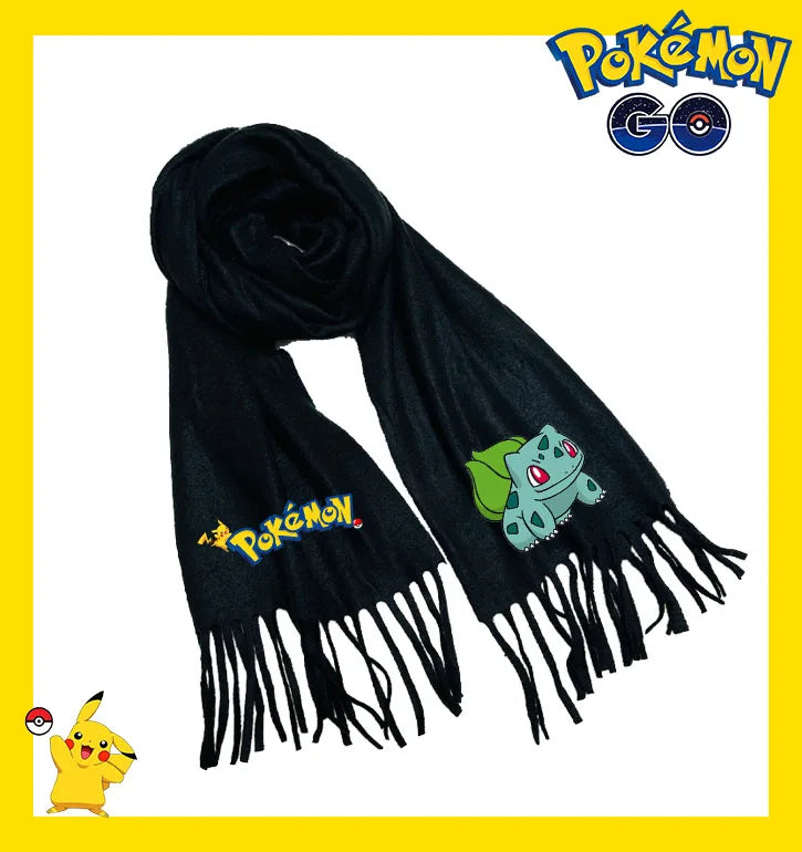 Écharpe Pokémon – Modèles Pikachu, Évoli, Rondoudou, Dracaufeu…