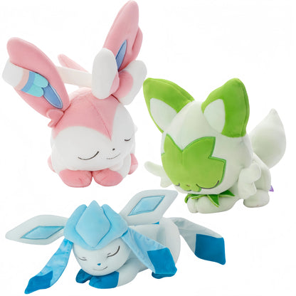 Peluche Pokémon endormie – Poussacha, Nymphali et autres !