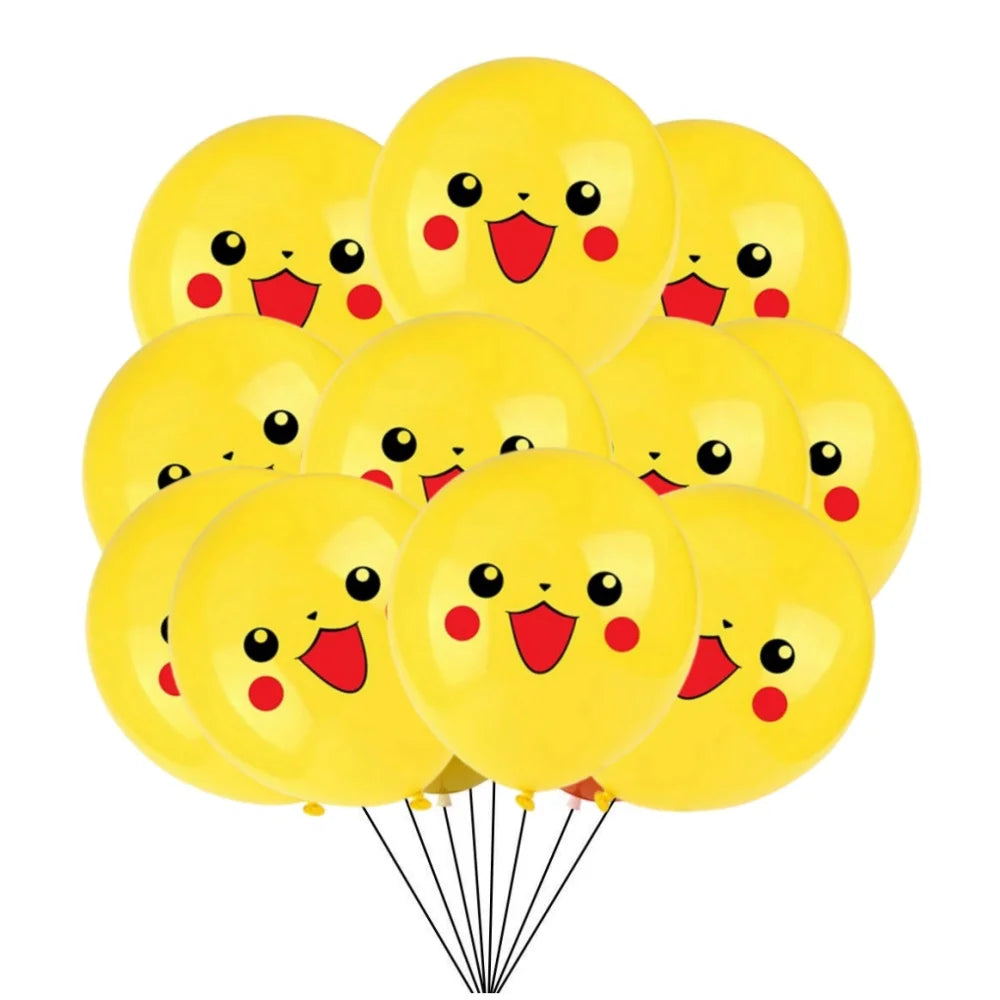 Ballons en Latex Pokémon 20 pcs pour Décoration d'Anniversaire - Divers Modèles