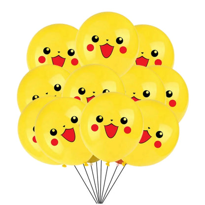 Ballons en Latex Pokémon 20 pcs pour Décoration d'Anniversaire - Divers Modèles