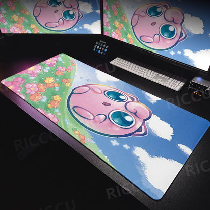 Tapis de souris XXL Pokémon Rondoudou – Douceur et style pour votre setup ! 🎤💖