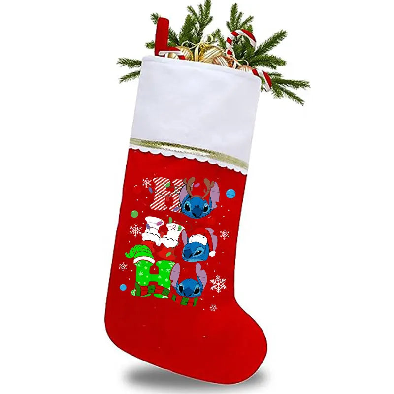 Chaussette de Noël Disney Stitch - L'esprit d'Ohana pour les Fêtes ! 🌟
