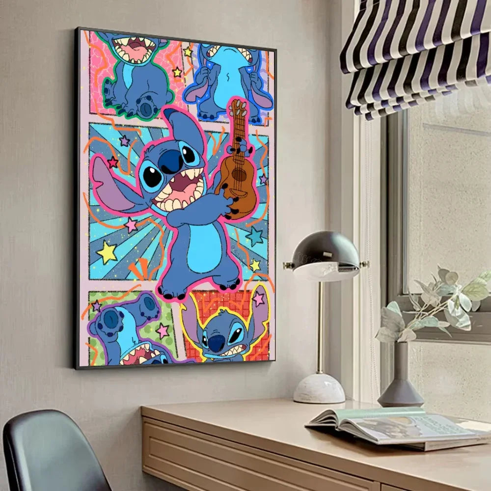 Poster Mural sur Toile Disney Stitch – Décoration Murale Premium